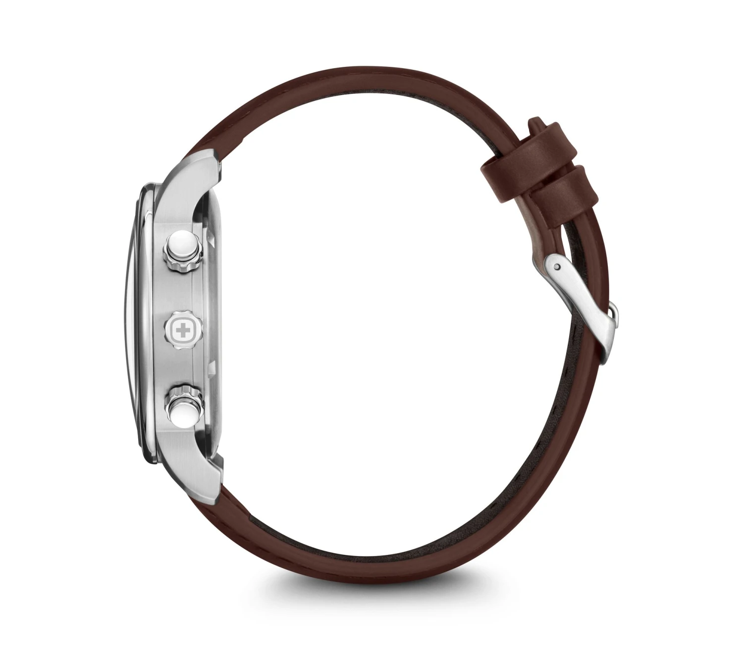 WENGER URBAN CLASSSIC CHRONO BLUE – BROWN 42mm – Image 4