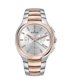 EDOX LES BEMONTS ULTRA SLIM CHRONOGRAPH WATCH