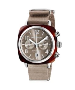 BRISTON WATCH CLUBMASTER CLASSIC ACETATE GRAY 40MM