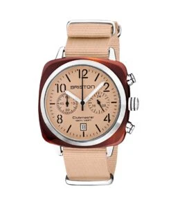 BRISTON WATCH CLUBMASTER CLASSIC ACETATE TERRACOTTA 40MM