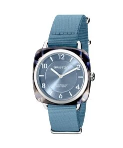 BRISTON WATCH CLUBMASTER CHIC ACETATE ICE BLUE 36MM