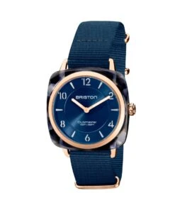 BRISTON WATCH CLUBMASTER CHIC ACETATE NIGHT BLUE 36MM