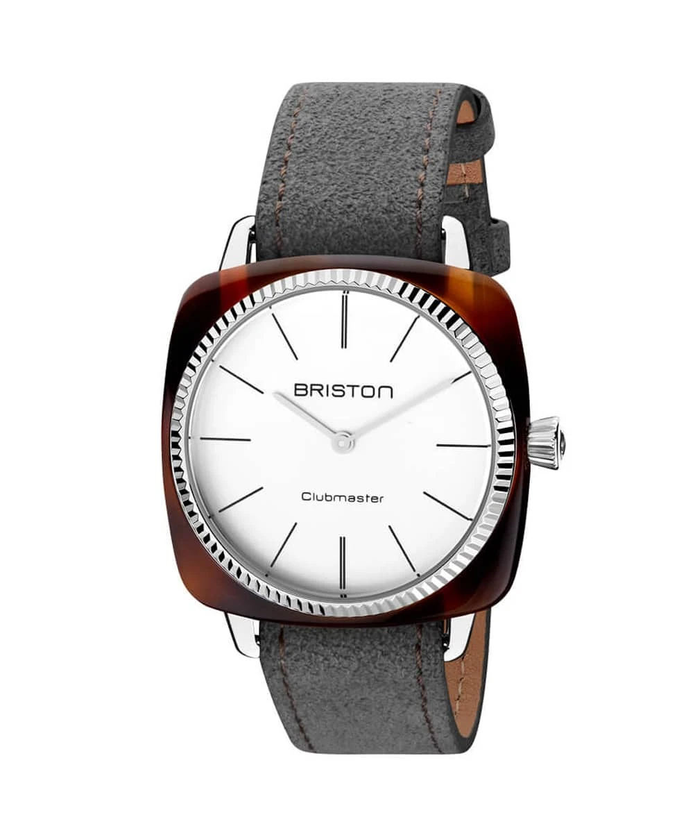 BRISTON WATCH CLUBMASTER ELEGANT ACETATE GRAY 37MM