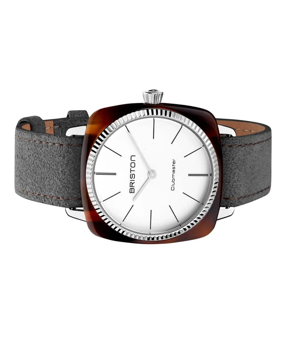 BRISTON WATCH CLUBMASTER ELEGANT ACETATE GRAY 37MM – Image 2