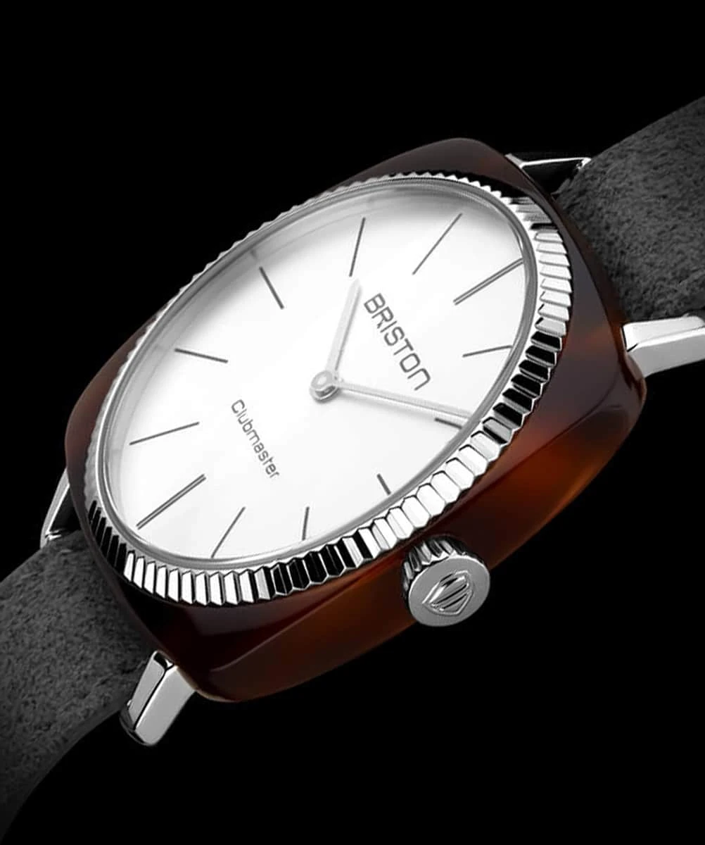 BRISTON WATCH CLUBMASTER ELEGANT ACETATE GRAY 37MM – Image 5