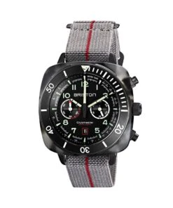 BRISTON WATCH CLUBMASTER OUTDOOR ACETATE GRAY 44MM