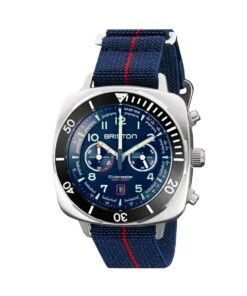 BRISTON WATCH CLUBMASTER OUTDOOR BLUE STEEL 44MM