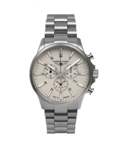 BAUHAUS WATCH AVIATION SILVER CHRONOGRAPH