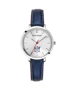 PIERRE LANNIER ÉLYSÉE BLUE LEATHER WOMEN’S WATCH