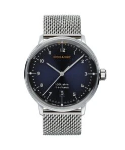 IRON ANNIE BAUHAUS WATCH BLUE DIAL STEEL