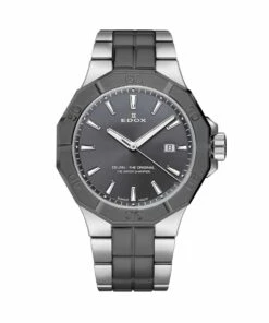 EDOX WATCH DELFIN THE ORIGINAL DATE GREY