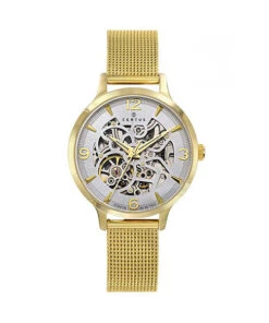 CERTUS WATCH AUTOMATIC SKELETON GOLD