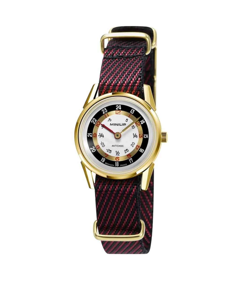 LIP WATCH MINILIP GOLD 29MM