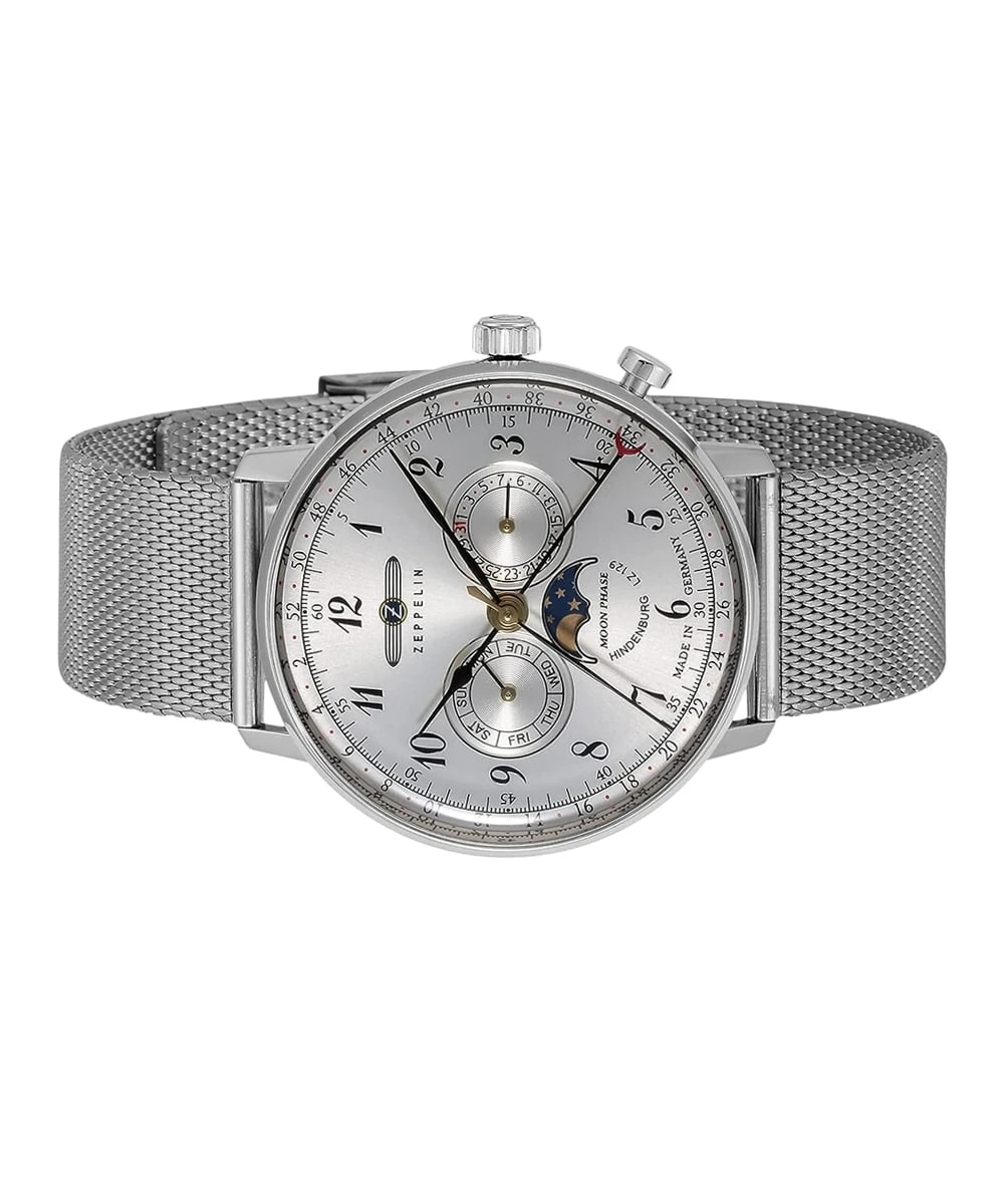 ZEPPELIN WATCH LZ 129 HINDENBURG MOONPHASE STEEL – Image 2