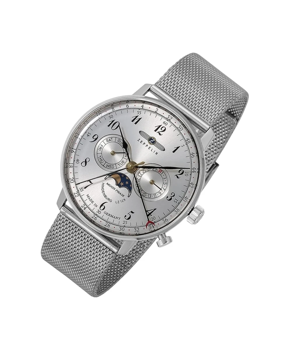 ZEPPELIN WATCH LZ 129 HINDENBURG MOONPHASE STEEL – Image 3