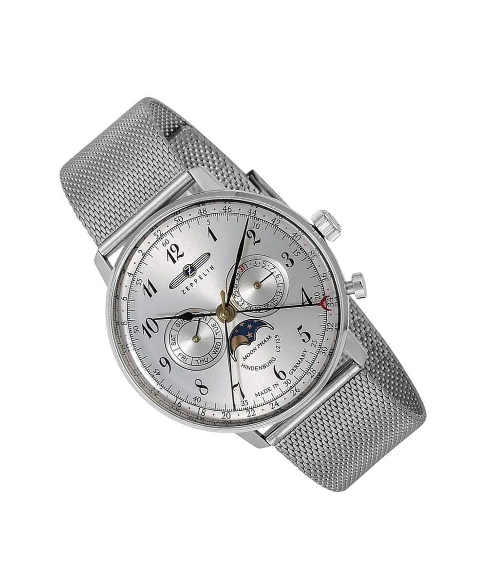 ZEPPELIN WATCH LZ 129 HINDENBURG MOONPHASE STEEL – Image 4