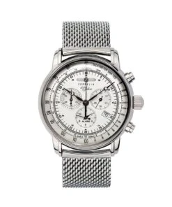 ZEPPELIN WATCH 100 JAHRE SILVER ANALOG