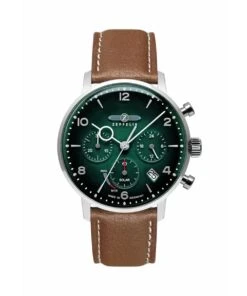 ZEPPELIN WATCH LZ129 HINDENBURG SOLAR GREEN