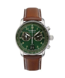 ZEPPELIN WATCH LZ127 GRAF ZEPPELIN MEN GREEN DIAL