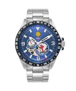 PATROUILLE DE FRANCE ATHOS 6 STEEL BLUE DIAL WATCH