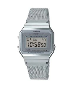 CASIO WATCH RETRO VINTAGE LCD SILVER