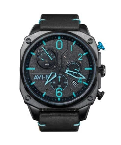 AVI-8 WATCH HAWKER HUNTER RETROGRADE BLUE
