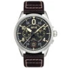 AVI-8 WATCH SPITFIRE LOCK MIDNIGHT OAK CHRONOGRAPH BROWN