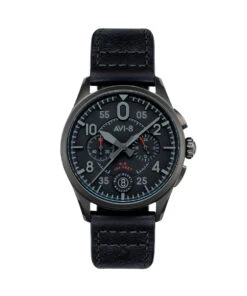 AVI-8 WATCH SPITFIRE LOCK CHRONOGRAPH SLATE BLACK