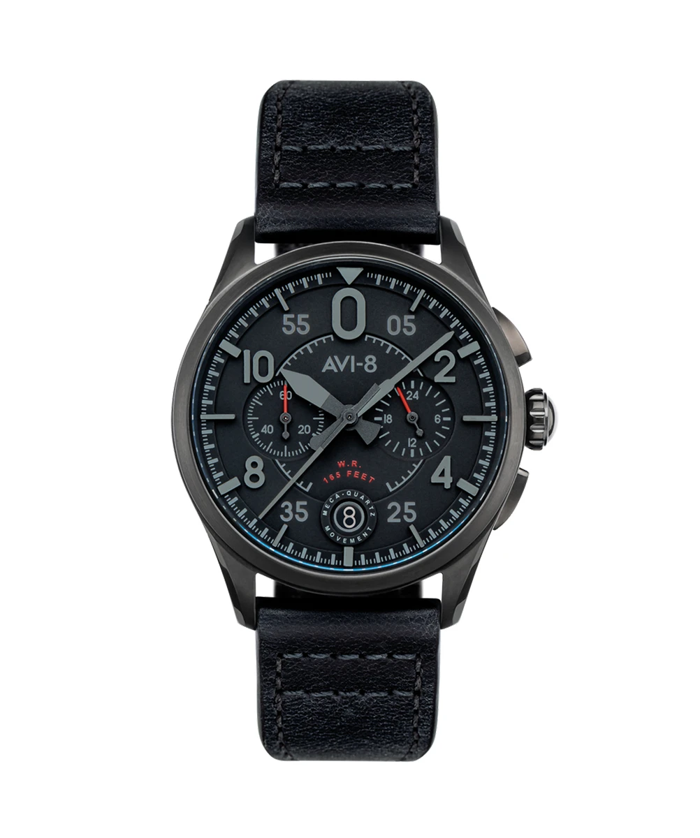 AVI-8 WATCH SPITFIRE LOCK CHRONOGRAPH SLATE BLACK
