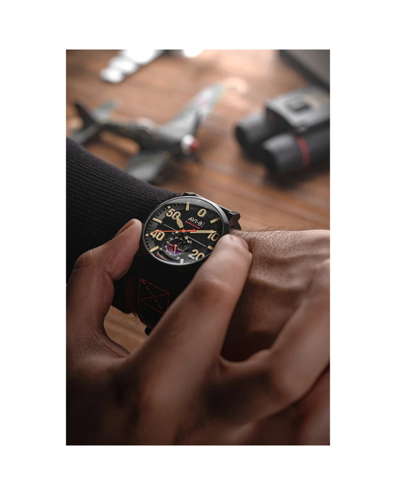 AVI-8 WATCH DAMBUSTER – 617 SQUADRON ASSOCIATION BLACK – Image 8