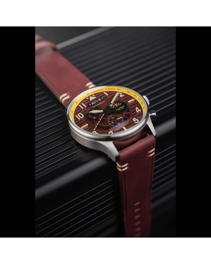 AVI-8 WATCH FLYBOY SPIRIT OF TUSKEGEE RED – Image 9