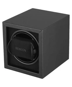BENSON COMPACT SIMPLE LEATHER BLACK