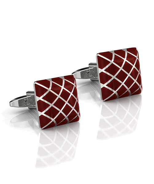 SET OF 4X CUFFLINKS DUVERNET STEEL – Image 4