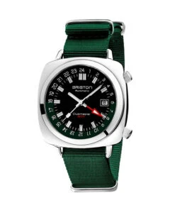 BRISTON WATCH CLUBMASTER GMT TRAVELER STEEL