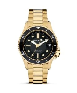 CERRUTI 1881 CERRUTI PESARO GOLDEN STEEL WATCH