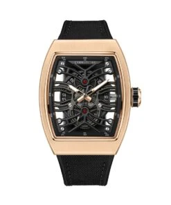 CERRUTI 1881 CERRUTI CALLIANO QUARTZ BLACK RUBBER WATCH