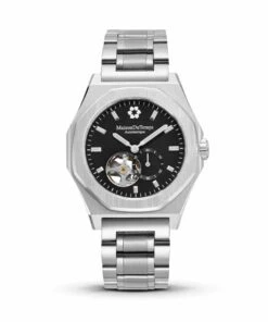 MAISON DU TEMPS WATCH MTDELTA OPEN HEART BLACK STEEL