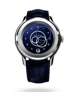 BEAUBLEU ECCE SMALT BLUE LEATHER WATCH