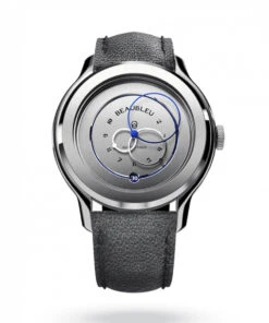 BEAUBLEU ECCE VESPERAL GRAY LEATHER WATCH