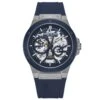 KENNETH COLE AUTOMATIC SKELETON BLUE SILICONE 43MM