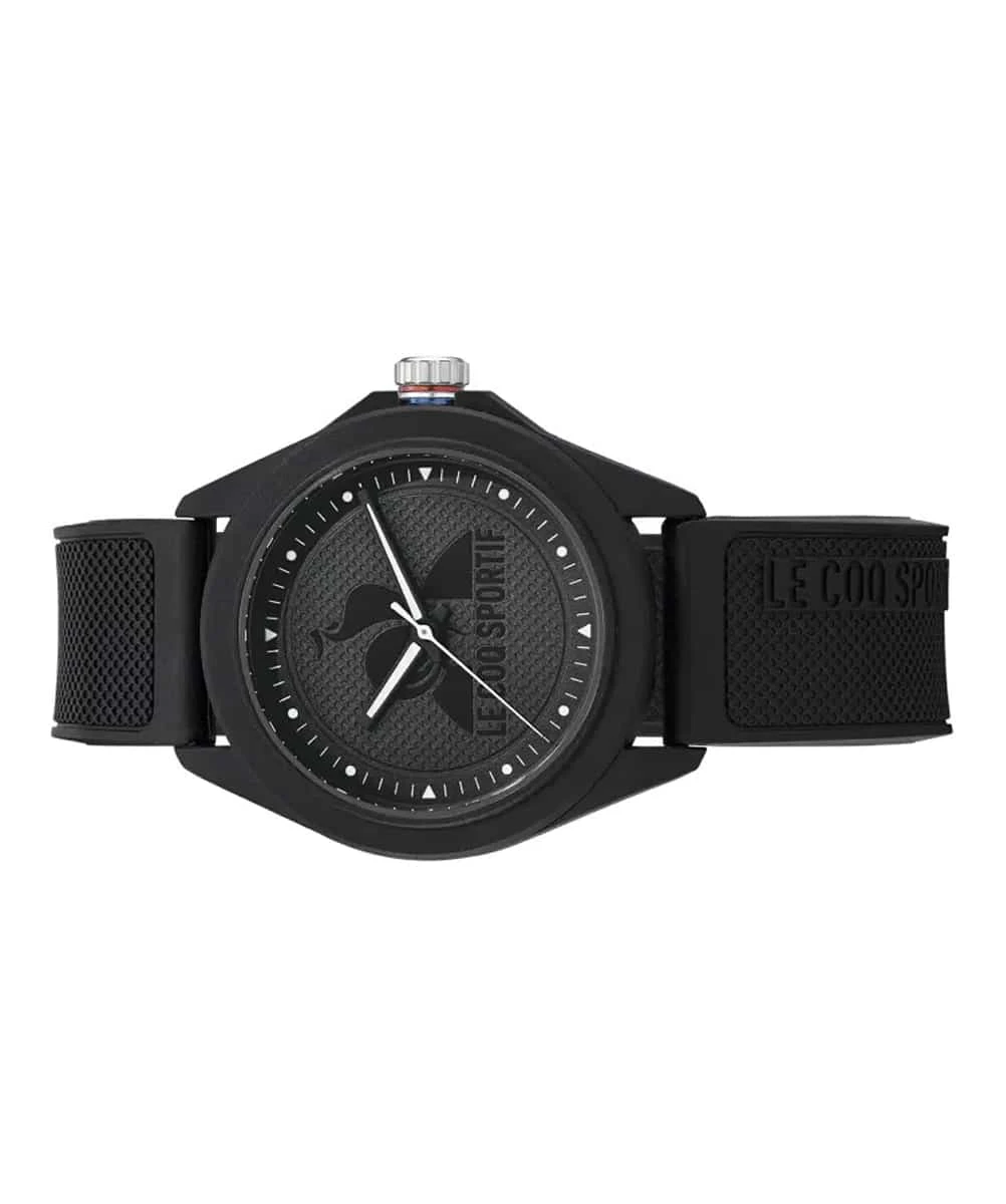 LE COQ SPORTIF MONOCHROME BLACK QUARTZ WATCH 36MM – Image 2