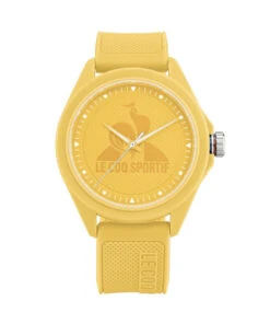 LE COQ SPORTIF MONOCHROME YELLOW QUARTZ WATCH 42MM