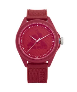 LE COQ SPORTIF MONOCHROME RED QUARTZ WATCH 42MM