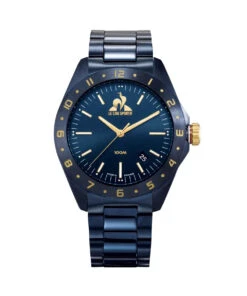 LE COQ SPORTIF COQ D’OR QUARTZ DATE-METAL BLUE WATCH