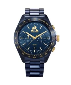 LE COQ SPORTIF COQ D’OR STEEL BLUE PVD WATCH 42MM