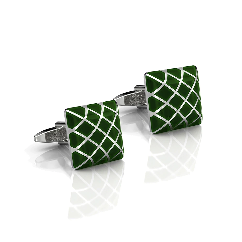 SET OF 4X CUFFLINKS DUVERNET STEEL – Image 7