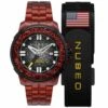 NUBEO WATCH APOLLO AUTOMATIC DEEP RED