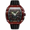 NUBEO WATCH MAGELLAN RETROGRADE CHRONOGRAPH CRIMSON RED