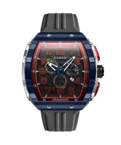NUBEO WATCH MAGELLAN RETROGRADE CHRONOGRAPH SPACESHIP BLACK