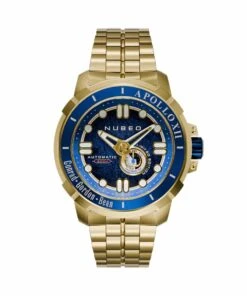 NUBEO WATCH APOLLO 55TH AUTOMATIC MEDALLION GOLD